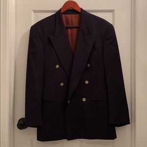 Navy blue - double breasted blazer